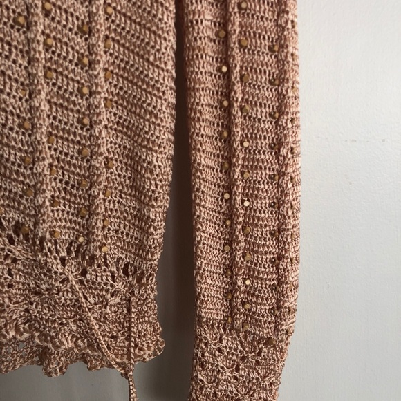 Vintage Marisa Stein 1970s Sweater Wooden Beads - Picture 6 of 11